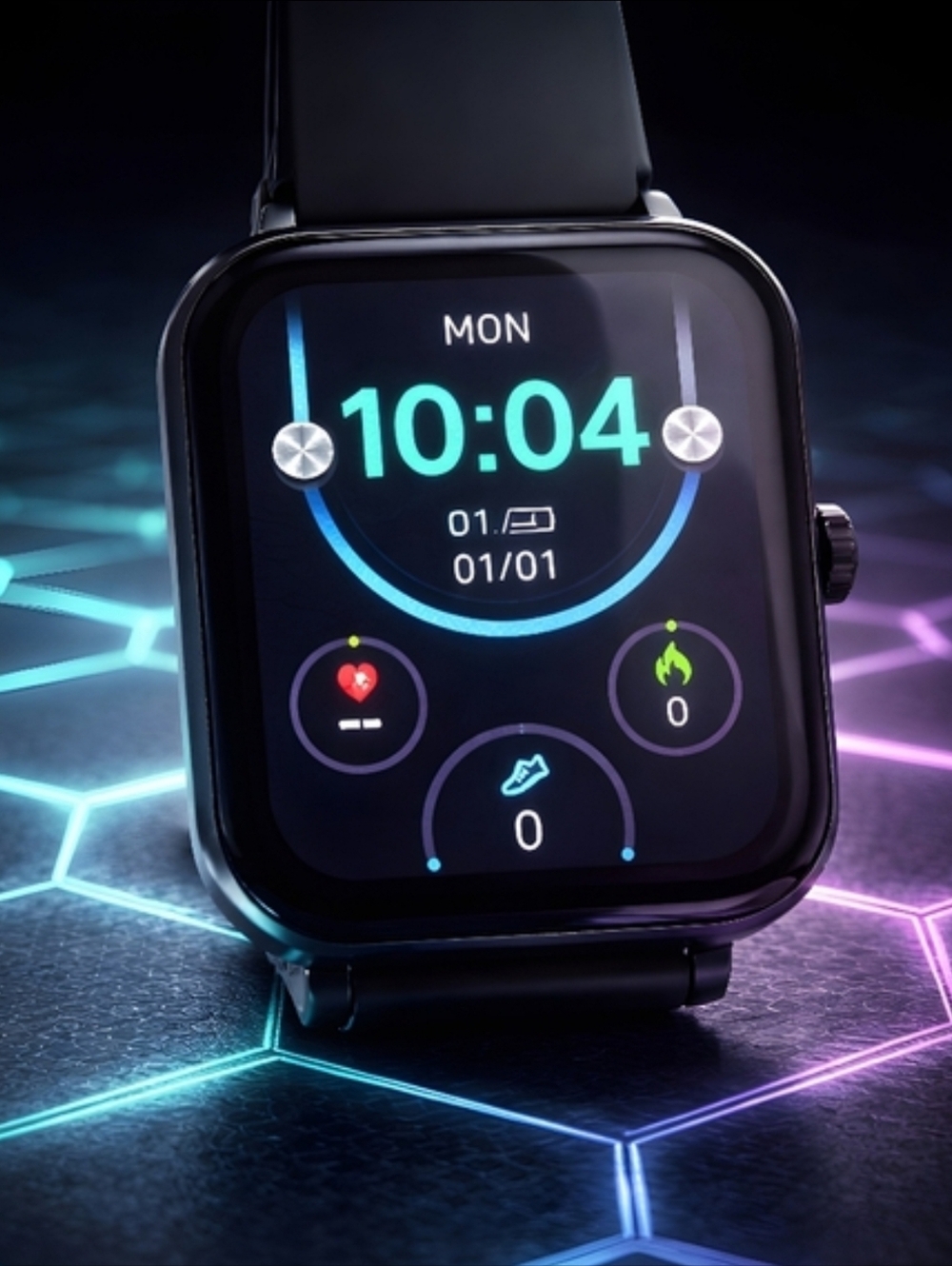 NIB ZL54C Smartwatch Bluetooth Call Fitness Tracker Waterproof Black - Picture 8 of 14